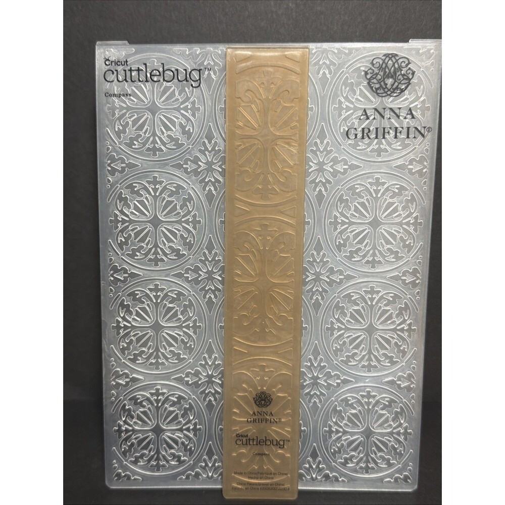 Anna Griffin Compass 5" x 7" Embossing Folder & Border Folder